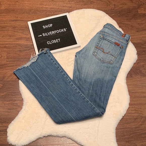 7 For All Mankind Denim - 7 For All Mankind Long Bootcut Jean Size 28